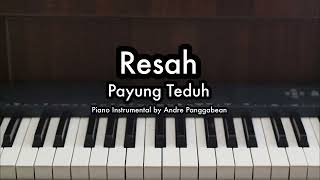 Resah  Payung Teduh  Piano Karaoke by Andre Panggabean [upl. by Ellynn333]