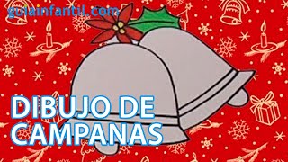 Dibujos para niños de Navidad Campanas navideñas [upl. by Siger]