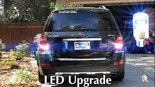 How To Upgrade Turn Signal Light Bulbs To LED on GL550 Mercedes X164 [upl. by Litha978]