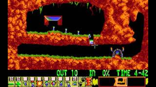 Lemmings PC  Level 1 Just dig [upl. by Alejna]