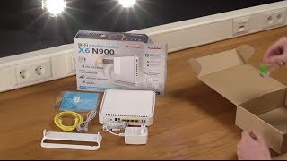 Unboxing e installazione di Sitecom WLM6600 WiFi Modem Router X6 N900  ITALIANO [upl. by Perkins]