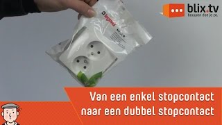 Maak zelf van een enkel stopcontact een dubbel stopcontact [upl. by Aleirbag115]