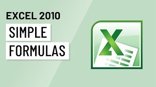 Excel 2010 Simple Formulas [upl. by Kenlay46]