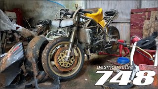 Restoration Of An Abandoned Ducati 748 SPS  Genuine Barn Find [upl. by Enuahs]