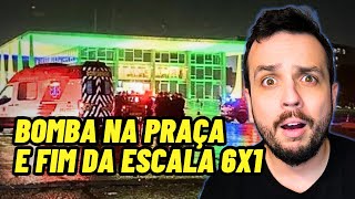 FIM DA ESCALA 6X1 E B0MB4 NA PRAÇA DOS 3 PODERES  ROMINHO BRAGA [upl. by Noivad820]