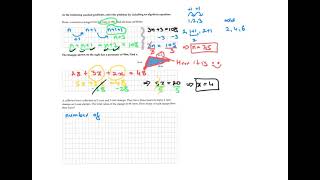 Linear equations  solving worded questions in maths  Algebra [upl. by Balfore]