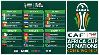 ⚽️COUPE DAFRIQUE DES NATIONS CAN 2023  ON CONNAIT LES GROUPES Côte dIvoire Algérie Sénégal🤯 [upl. by Ahael]