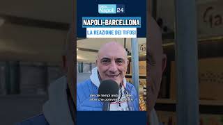 NapoliBarcellona agli ottavi 😯 Guardate la reazione dei napoletani al sorteggio ChampionsLeague [upl. by Einnel694]