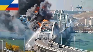 7 Minutes Ago Ukrainian F16 Pilot Cuts Off Russian Troops in CRIMEA by BLOWING UP CRIMEA Bridge [upl. by Messere]