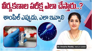 వీర్యకణాల పరీక్షకి BEST TIME  How To Collect Sample For Semen Analysis  Top Fertility Doctors [upl. by Sivrad]