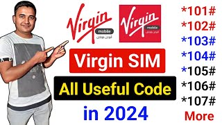 Virgin SIM All Useful New Code in 2024  Virgin Sim ke sabhi secret code [upl. by Sven]