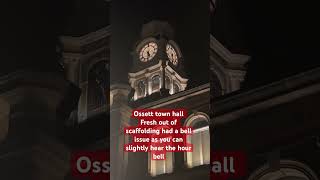 Ossett town hall strikes half past with views of the bells  ossett ossettown clocktower bells [upl. by Asseralc]