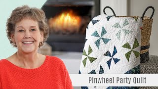 How To Make A Pinwheel Party Quilt  Free Quilting Tutorial [upl. by Ecahc]