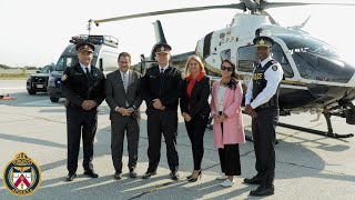 Air Support  Toronto Police Helicopter News Conference [upl. by Aikaj]