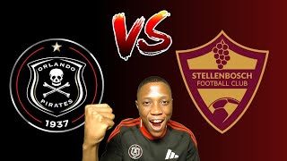 ORLANDO PIRATES VS STELLENBOSCH LINEUPS amp LIVE WATCHALONG [upl. by Durrej]