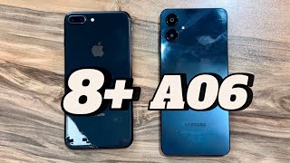 iPhone 8 Plus vs Samsung Galaxy A06 [upl. by Inoj]