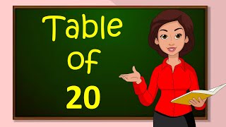 Table of 20  Learn Multiplication  Table of 20 x 1  20  Times Table  Elearning Studio [upl. by Jennilee]