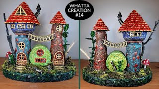 DIY Fairy House Using Assorted Containers  Casa de Hadas  Сказочный дом  परियों का घर [upl. by Aralc992]