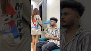 Aj to bach gya mai😮‍💨😂 funny couplecomedy ytshorts comedycouplegoals ytshorts youtubeshort [upl. by Darrin]