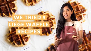 We Tried 9 Different Liege Waffle Recipes [upl. by Opal]