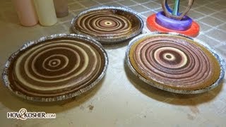 How to Bake Kosher Neapolitan Striped Cheesecake for Shavout HD  אפייה של עוגת גבינה לחג השבועות [upl. by Adehsor]