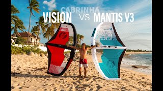 Comparaison entre la Mantis V3 vs Vision Wing Cabrinha [upl. by Freeman]