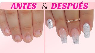 Transformación EXTREMA De Uñas Mordidas a Uñas HERMOSAS [upl. by Callas]