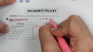 High School Geometry Lesson 35 Proving Angle Relationships [upl. by Solorac669]