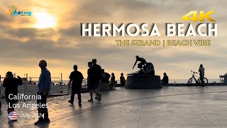 HERMOSA BEACH 👙 4K The Strand  California 🇺🇸 [upl. by Roderigo]