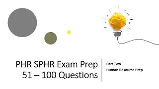 PHR SPHR SHRMCP SHRMSCP Certification Exam Exam Prep 51100 Questions  Part Two [upl. by Rochelle179]