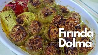 FIRINDA KARIŞIK DOLMA amp EN KOLAY EN LEZZETLİ dolmatarifi fırınyemekleri turkıshdolma [upl. by Anelleh]