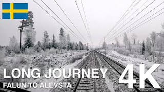 4K CABVIEW Long journey Falun to Alvesta [upl. by Esertal]