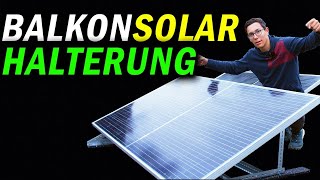 DIY Solarmodul Aufständerung Unterkonstruktion für Flachdach PDF Anleitung [upl. by Selmner]