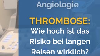 Wie hoch ist das ThromboseRisiko bei Langstreckenflügen oder langen Autofahrten wirklich [upl. by Eniluap]