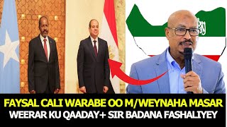 FAYSAL CALI WARAABE OO WEERAR KU QAADAY MWEYNAHA MASAR SIR BADANA CADOWGA SLAND AH FASHILIYEY [upl. by Henrique894]