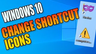 How To Change Shortcut Icons In Windows 10 PC Tutorial [upl. by Riek122]