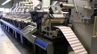 Flexo Label Printing Press GALLUS RCS 330 year 2001 only 24 Million meters [upl. by Alverta]