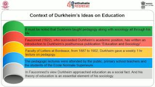 Emile Durkheims theory of Education [upl. by Finn]