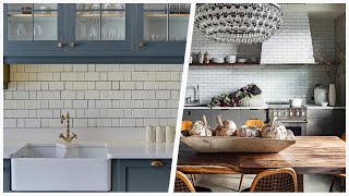 75 Kitchen With Gray Cabinets And White Backsplash Design Ideas Youll Love 🌈 [upl. by Ylrebmyk819]