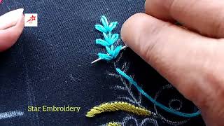 Beautiful And Flower Embroidery Design Embroidery Design for Beginners [upl. by Adleme]