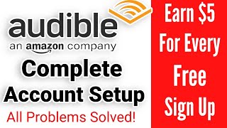 Audible Affiliate Program Complete Account Setup 2021  All Problem Solved [upl. by Sainana]