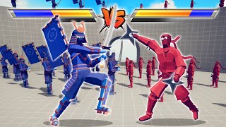 TOURNAMENT  NINJA vs SHOGUN  TABS  Totally Accurate Battle Simulator [upl. by Bernadene]