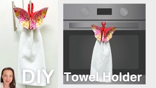 How to make a 3D Butterfly Towel Holder  Easy DIY Gift [upl. by Hcire208]