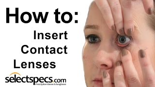 How to insert contact Lenses with selectspecscom [upl. by Annavaj]