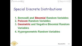 CGUEE機率與統計 Special Discrete Distributions [upl. by Gratianna]