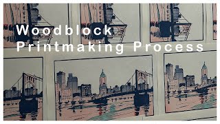 Woodblock Printmaking Process Mokuhanga [upl. by Rivalee]