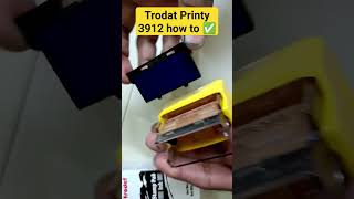 Trodat Printy 3912 ink Refill 💧🔥 trodat youtubeshorts [upl. by Atirac]