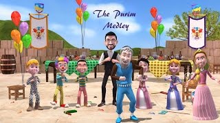 Purim Medley with Micha Gamerman Official Animation Video [upl. by Netfa]