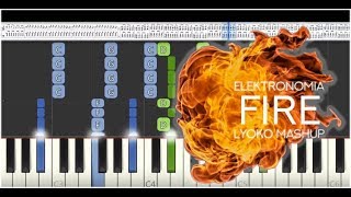 Elektronomia  Fire  Piano tutorial  How to play [upl. by Rooney]