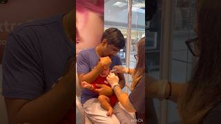 Baby Ear piercing clairesbabyteluguvlogsfromusausateluguvlogsashortdayytshortsearpiercing [upl. by Quin159]